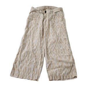 Patagonia Island Hemp‎ Pants Womens 4 Capris Flowy Wide Leg Organic Cotton